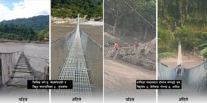 भाेटेकाेशी बाढीले क्षति पुर्‍याएका १८ झोलुङ्गे पुल मर्मतपछि सञ्चालनमा