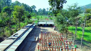 बाढीपीडितलाई एभरग्रीनका विद्यार्थीकाे साथ, खाजा खर्च कटाएर २ हजार बढी सहयोग