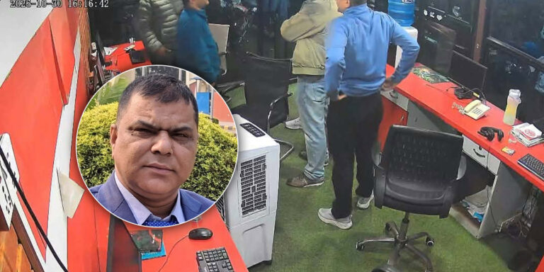 समाचार कक्षमा पसेर पक्राउ पूर्जीबिनै पत्रकार सुवेदी पक्राउ